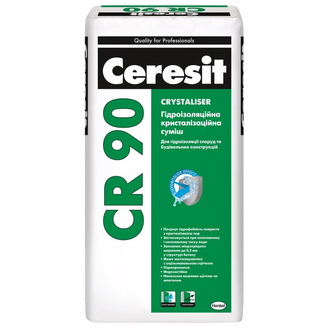 Церезит CR-90 Crystaliser гидроизоляционная смесь, 25кг