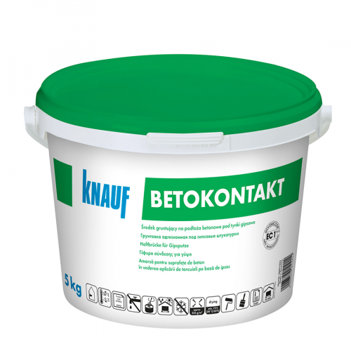 KNAUF Betokontakt — адгезійна ґрунтовка з кварцовим піском, 5 кг