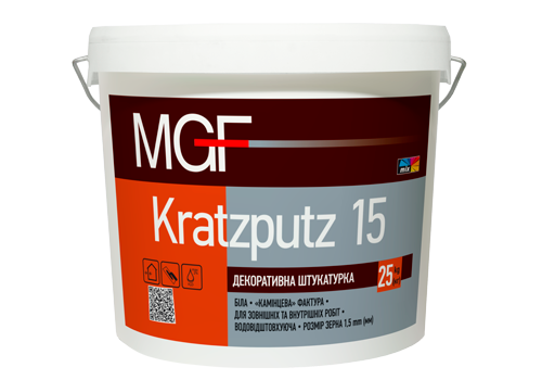 MGF Kratzputz 15, Штукатурка декоративная «барашек», 25 кг