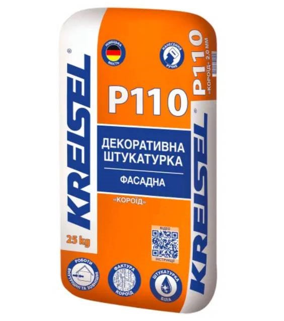 Крайзель Р 110 Короїд декоративна штукатурка, 25 кг. зерно 2,0 мм