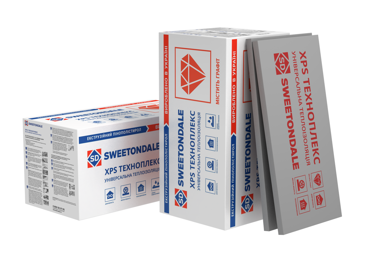 Пінополістирол Sweetondale Техноплекс, 40 мм 0,68 м2