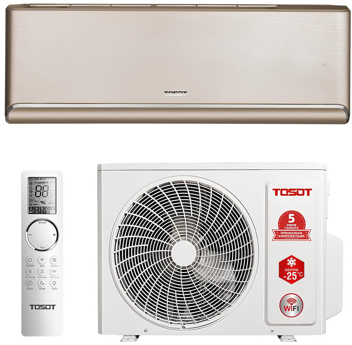 Кондиціонер TOSOT Naomi Golden Noble GD-18RG, золотистий