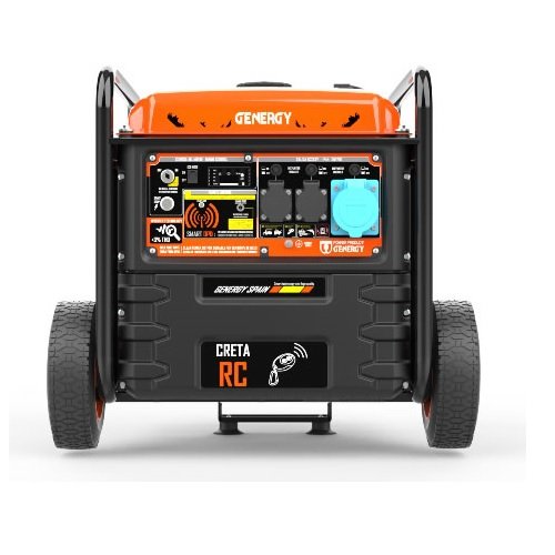 Генератор інверторний GENERGY CRETA RC, 7.5кВт, відкритий, колеса, електростартер