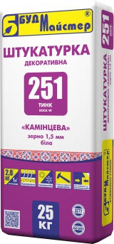 БудМайстер ТИНК-251 "Камешковая", готовая декоративная штукатурка, 25 кг