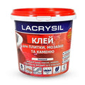 Клей монтажний акриловий Lacrysil "Для плитки, мозаїки та каменю", 1,5 кг, сірий