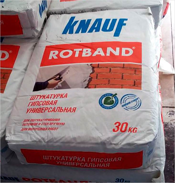 Knauf Rotband штукатурка гипсовая универсальная (5-50 мм), 30 кг