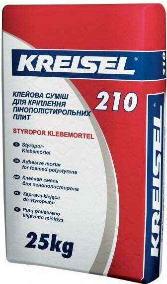КREISEL 210, клей для пенополистирола, 25 кг