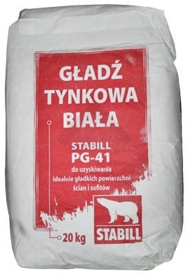 Stabill PG-41, шпаклівка фінішна гіпсова супербіла, 4 кг 20 кг