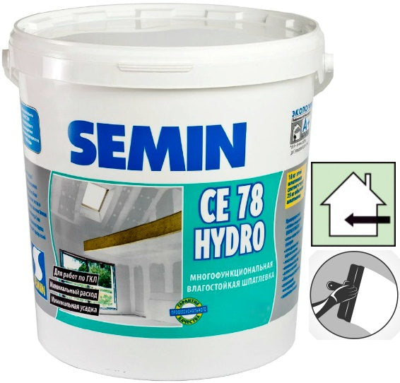 Semin СЕ-78 HYDRO, влагостойкая шпаклевка, 5кг