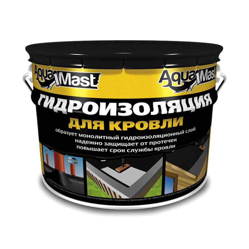 Аквамаст Мастика битумно-резиновая для кровли, 18 кг