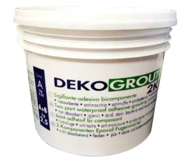 Benfer DEKOGROUT-2K, двокомпонентна епоксидна затирка-клей 1–10 мм