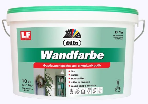 Dufa Wandfarbe D1а, дисперсионная краска, 7 кг