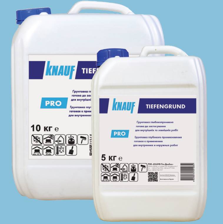 KNAUF Tiefengrund (Молдова) — ґрунтовка глибокого проникнення, 5 кг