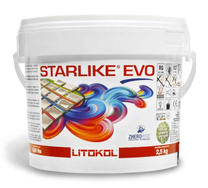 Litokol STARLIKE EVO 100, двокомпонентна епоксидна затирка 1–15 мм