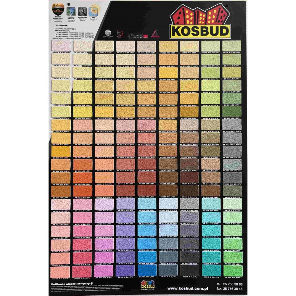 Штукатурка силиконовая KOSBUD ACRYLIT SL, 25 кг