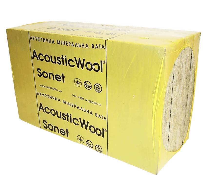 Минеральная вата AcousticWool Sonet, Профессиональная акустическая