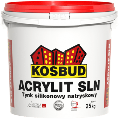 Штукатурка силиконовая машинная KOSBUD ACRYLIT SLN, 25 кг
