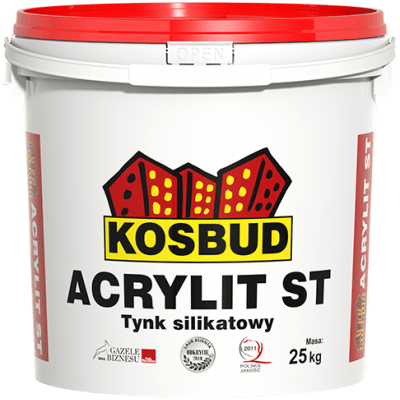 Штукатурка силикатная KOSBUD ACRYLIT SТ, Барашек, База, 25 кг