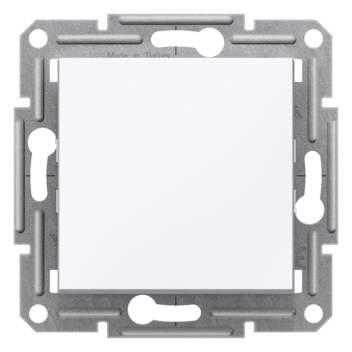 Одноклавішний вимикач Schneider Electric Asfora EPH0170121, білий, без рамки
