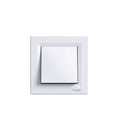 Одноклавішний кнопковий вимикач Schneider Electric Asfora EPH0700121, білий