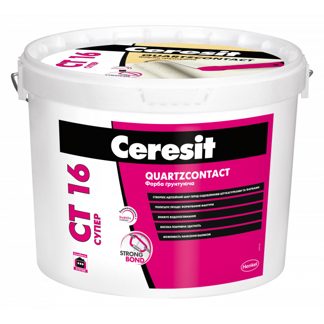 Ceresit CT-16 Super - Грунт-фарба, 15 кг/10 л