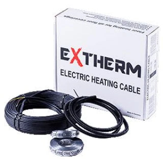 1 Кабель нагрівальний двожильний Extherm 100 м. ТРЕБА ГОФРА, КОД - 000068431