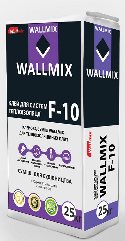 Wallmix F-10, Клей для систем теплоизоляции ЗИМА, 25 кг