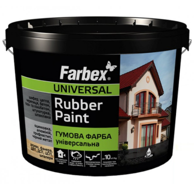 Краска резиновая Farbex Универсальная матовая Серый