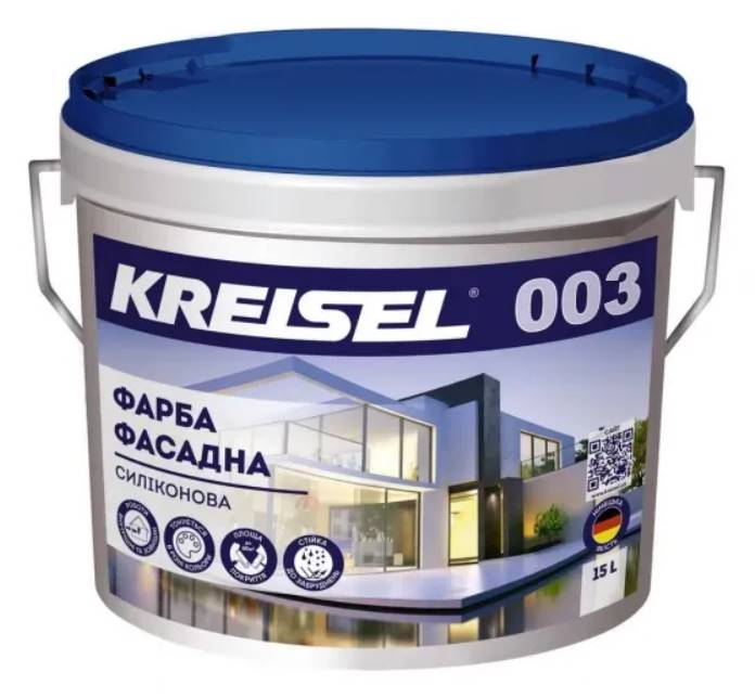 Kreisel 003 База A - Фарба фасадна силіконова, 15 л