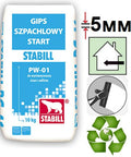 Stabill PW 01, шпаклевка гипсовая универсальная (до 5 мм), 25 кг