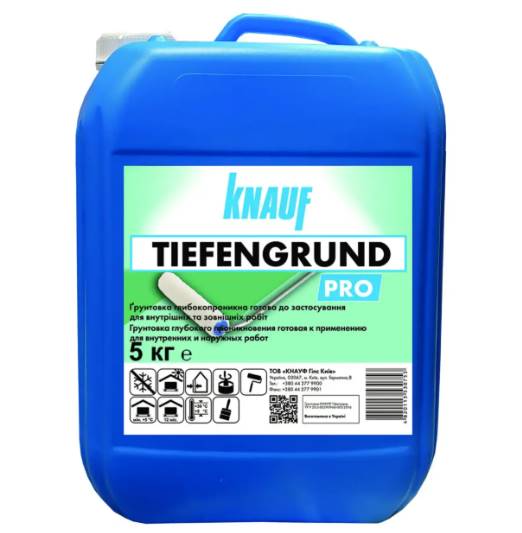 KNAUF Tiefengrund — ґрунтовка глибокого проникнення, 5 кг