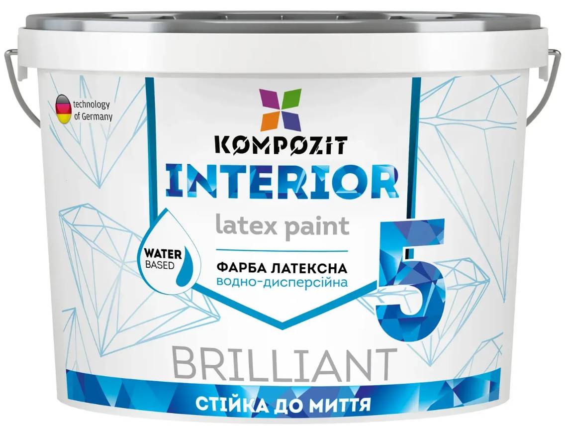 Kompozit INTERIOR 5, краска интерьерная, 1,4 кг