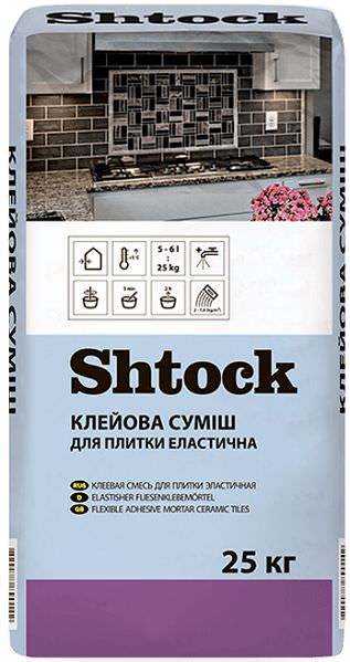 Шток Клей для плитки эластичный, 25 кг
