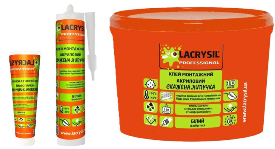 Клей монтажний Lacrysil Скажена Липучка, акриловий, 200 г