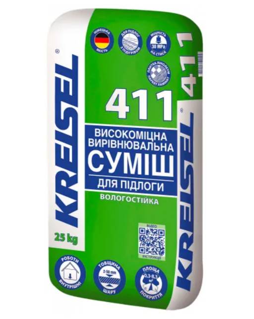 Крайзель 411 наливна підлога 5-35 мм, 25 кг
