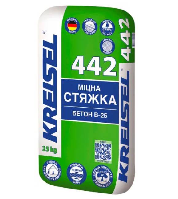 Kreisel 442 Beton B-25, стяжка для підлоги, 15-80 мм, 25 кг