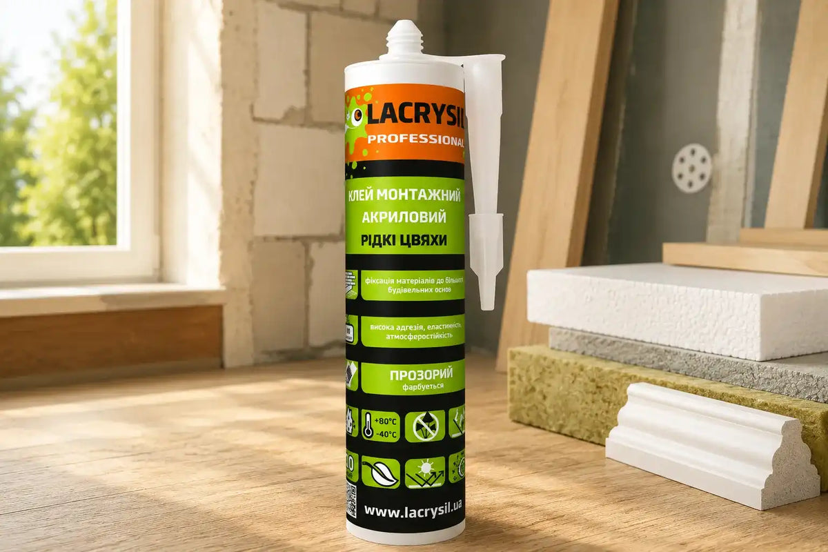 Акриловий клей LACRYSIL «Рідкі цвяхи», 0,28 кг, прозорий