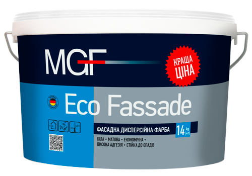 MGF EKO Fassade M 690, фасадная дисперсионная краска, 1,4 кг
