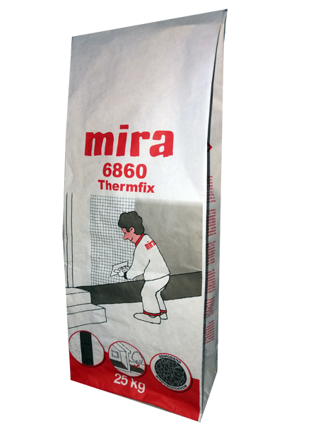 Mira 6860 thermfix, клей для теплоизоляционных материалов фасада, универсальный, 25 кг