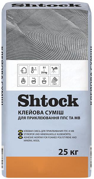 Шток Клей для ППС и минваты, 25 кг