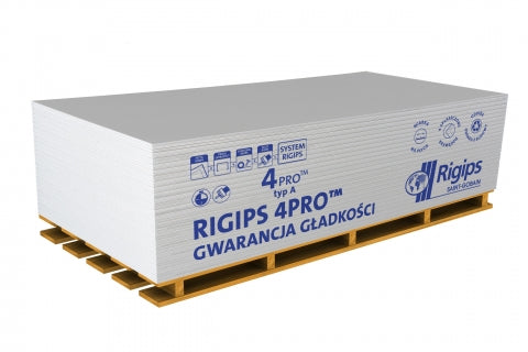 Гипсокартон RIGIPS 4Pro тип A, 12,5x1200x2600 мм 2,6 м
