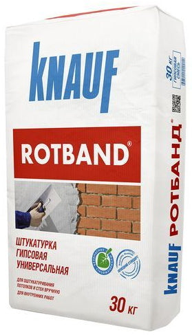 Knauf Rotband штукатурка гипсовая универсальная (5-50 мм), 30 кг