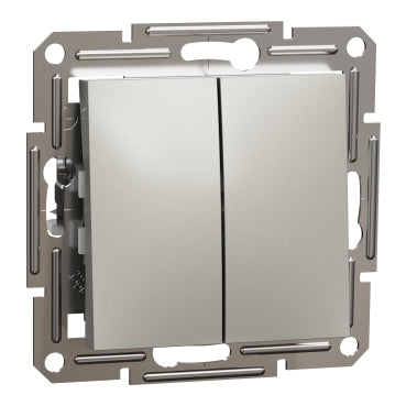 Двоклавішний вимикач Schneider Electric Asfora EPH0300169, бронза