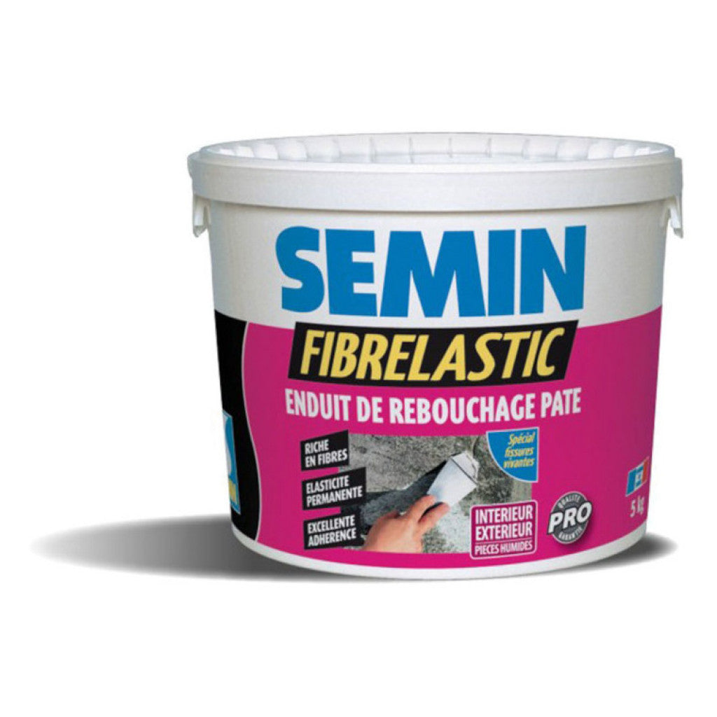 Semin FIBRELASTIC, шпаклевка еластичная, 5кг
