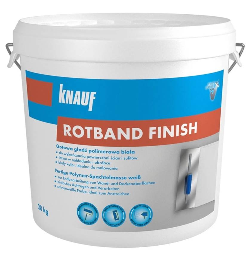 Шпаклівка готова фінішна KNAUF Rotband Finish, 28 кг