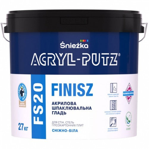 Sniezka Acryl-Putz FS20 FINISZ, Готовая финишная шпаклевка, 8 кг