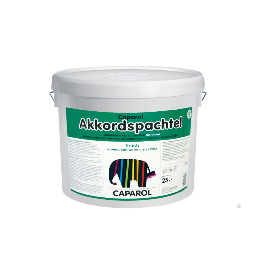 Caparol Аккордшпахтель шпаклівка готова 1-1,5 мм, 25 кг