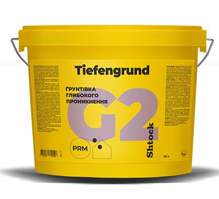 Шток G2 Tiefengrund — посилена ґрунтовка глибокого проникнення, 10 л