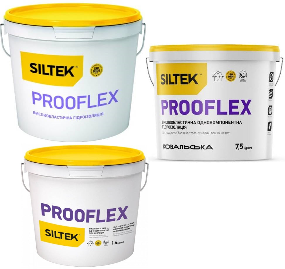 Siltek Prooflex, Гідроізоляція високоеластична, однокомпонентна 12 кг