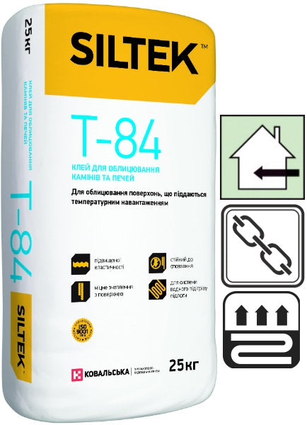 Siltek Т-84 Клей для каминов и печей, 25 кг